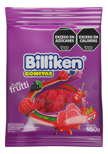 Gomitas Billiken Tutti Frutti Bolsa X 150g