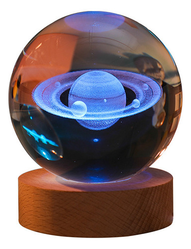 Clouds - Bola Única De 8 Cm - Lâmpada 3d Crystal Ball Galaxy