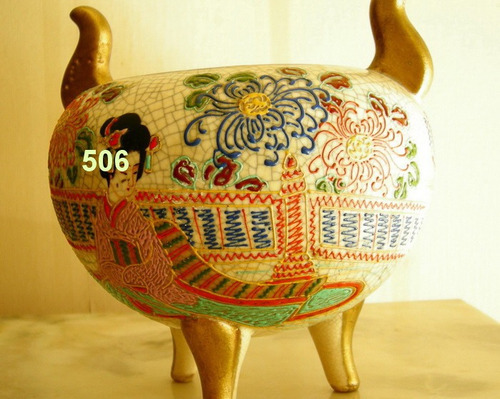 Imagen 1 de 2 de 506 - Antiguo Jarron Porcelana China Con Rica Decoracion