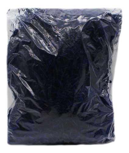 Palha Madeira Azul Escuro P/ Cestas Presentes Enfeite 500g