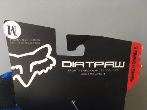 Guantes Para Moto Fox Dirtpaw Azul Y Amarillo M