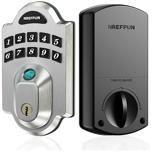 Fingerprint Door Lock,  Keyless Entry Door Lock With Ke...