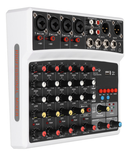Consola De Mezclas Digital Profesional Karaoke Mixer De 6 Ca
