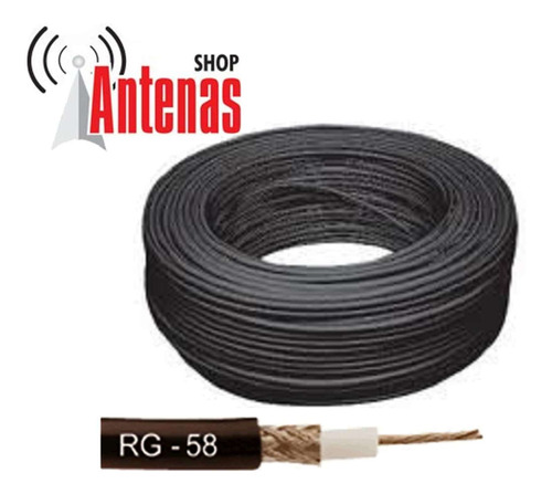 Cable Rg58 Par Antenas Yagui 3g 4g Radio Aficionados Y Demas