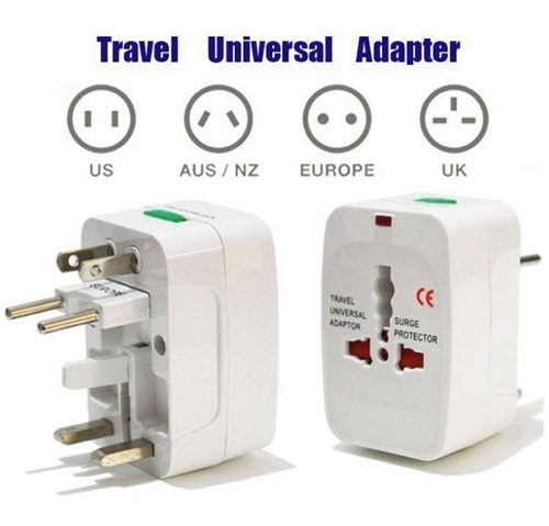 Imagen 4 de 5 de Adaptador Enchufe 150 Paises Universal Viajero Viaje Turismo
