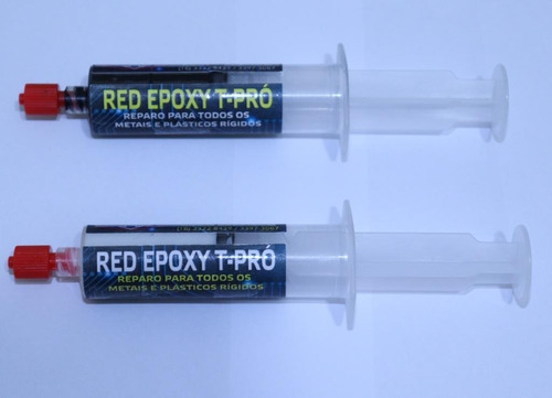 Imagem 7 de 8 de 2 Un Solda Fria Red Epoxy T Pro E 1 Fluxo Solda Alutin Fios