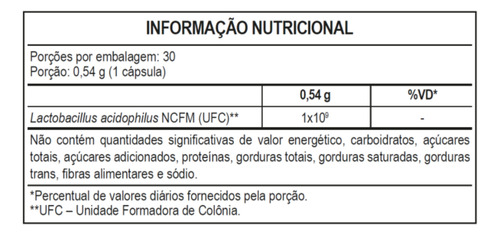 Maxinutri Floramais Prob Lactobacilus Acidophilus 1bl 30 Cáp
