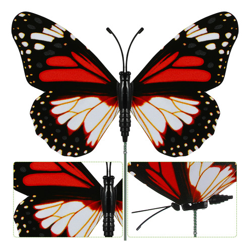 Estacas De Mariposas Coloridas Para Decorar Metal, 30 Unidad