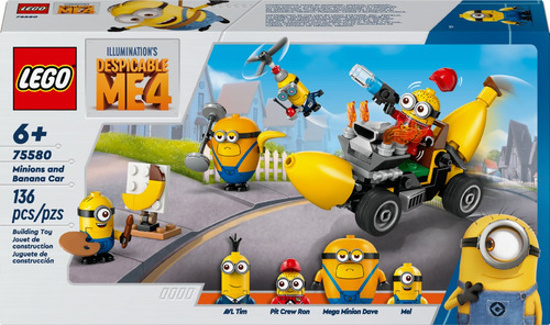 Lego Mi Villano Favorito 4 Minions Y Auto Banana