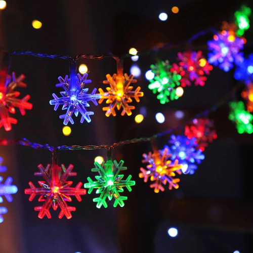 Luces Navideñas Cesof, Multicolor, 20 Pies, 40 Led, Multicol