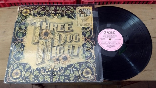 Three Dog Night Seven Separate Fools 1972 Disco Lp Vinilo