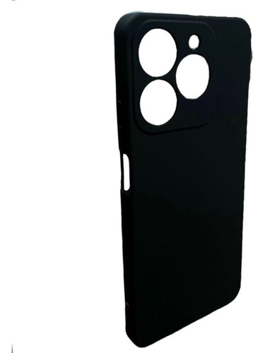 Funda Para Realme C63 Diseño Silicón Colors Negro Silicon