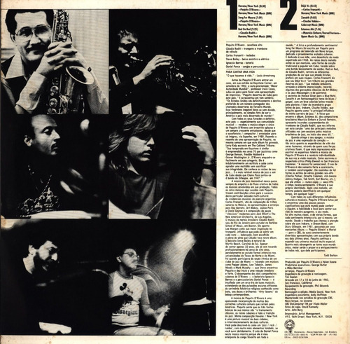 Lp Paquito D Rivera- Live At Keystone Korner - Cbs - 1983 -