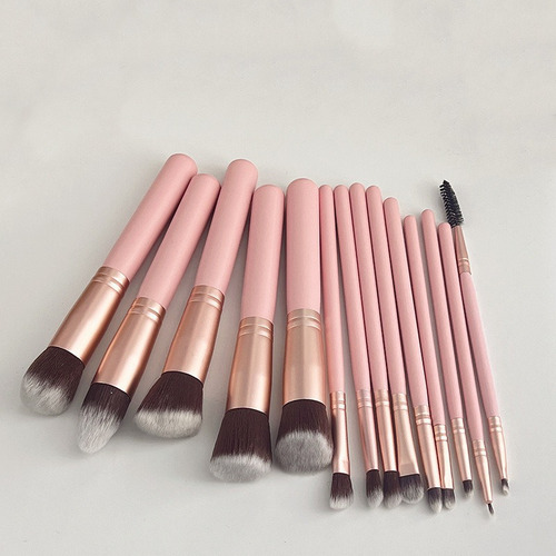 Juego De 14 Brochas De Maquillaje, Brochas Para Base, Brocha