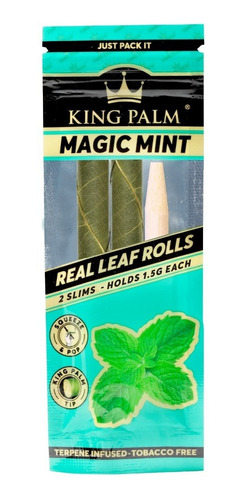 2 Slim Rolls Magic Mint - Blunt Conos Hojillas 