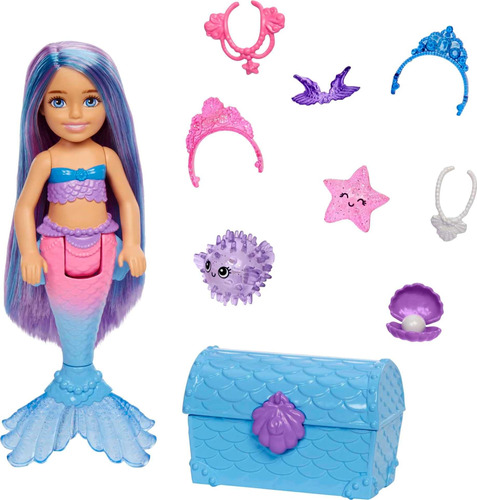 Barbie Muñeca Mermaid Power Y Accesorios, Muñeca Pequeña.
