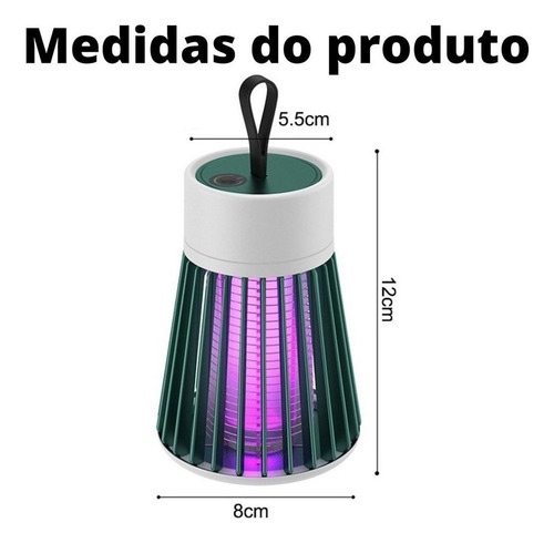 Repelente Mata Mosquito Led Uv Elétrico Pernilongo Insetos 110v/220v