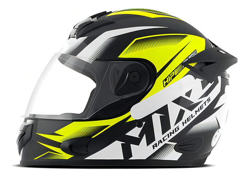 Capacete Mixs Mx2 Storm Brilhante Amarelo 60