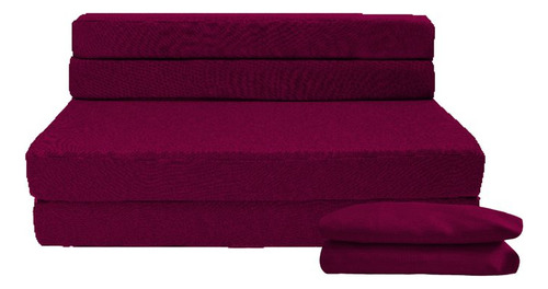 Funda Extra Sofá Cama Queen Size Cozy Plegable - Memory Foam Color Rosa oscuro