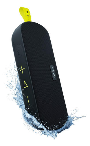 Altavoz Bluetooth portátil Tws Waaw By Alok Us 100sb, color negro y verde, 110 V/220 V