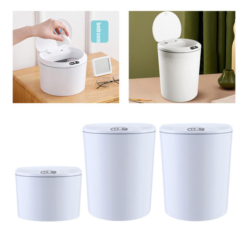 3 Cubos De Basura Con Sensor Inteligente, Cubo De Basura