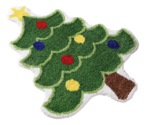 2 Alfombra De Árbol De Navidad Nórdica Antideslizante