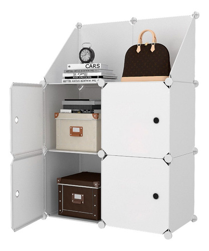 Utilisimo Zapatero Modular Multiusos Organizador Con Puerta Color Blanco