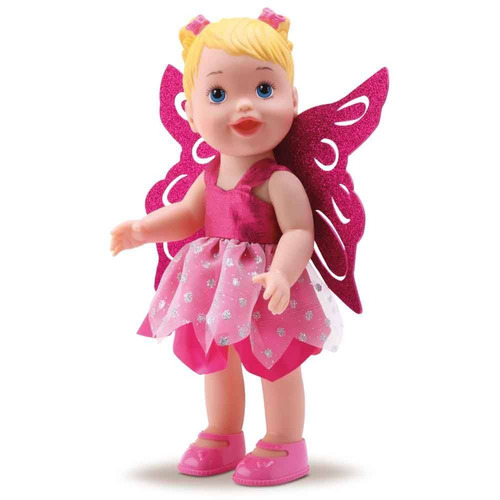 Boneca Super Fada Com Acessórios Asa E Varinha De Cordão