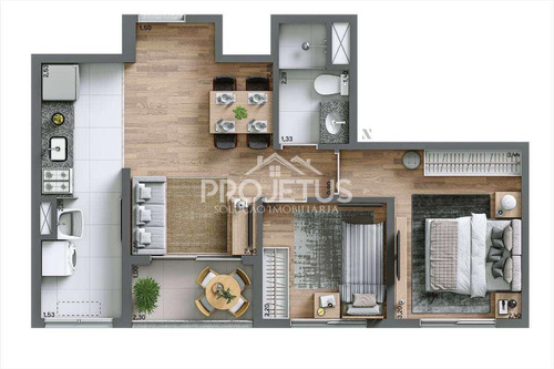 Imagem 20 de 20 de Vendo Apto 46 M², 2 Dorm, 1 Vaga No Cond Open Marajoara/sp - 197730