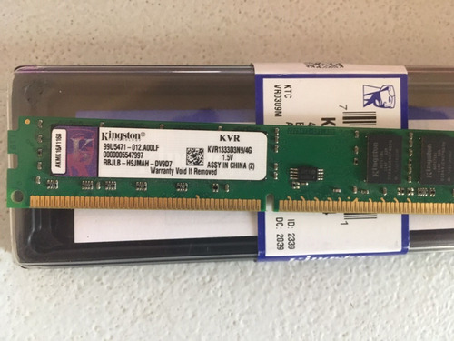 Kingston 4gb Ddr3 1333mhz 4gb 1x4gb Kingston Kvr1333d3n9/4g (Usado)