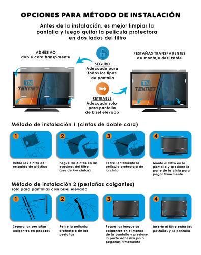 Pantalla Filtro Antiespia Privacidad Monitor Lap Mac Pc 21.5