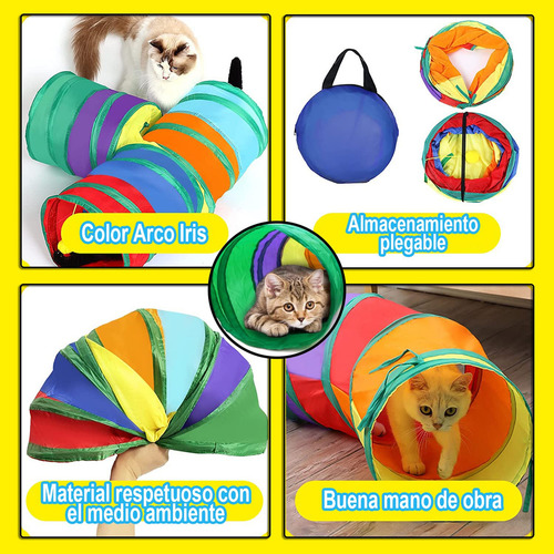 Túnel De Gatos,colorido Gato Tubo De Túnel Para Gatos,tubo