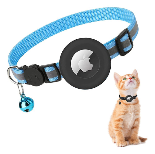 Collar Airtag Vyaji De Silicona Y Nailon Para Gatos De 20 A