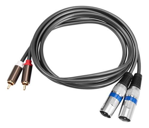 .. Cable Doble Rca Macho A Xlr Macho De 1,5 M, 2 Xlr A 2