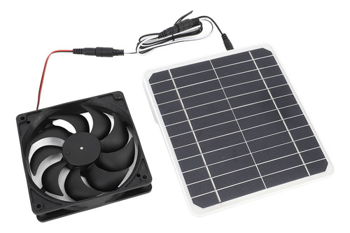 Ventilador Solar Silencioso De Escape Monocristalino De 20 W