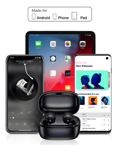 Kenkuo Auriculares Inalámbricos Oídos Pequeños, Micrófono