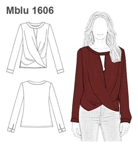 Blusa cruzada de enfrente new arrivals