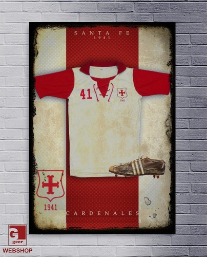 Cuadros Chapas Vintage Mdf - Santa Fe - Camiseta Retro