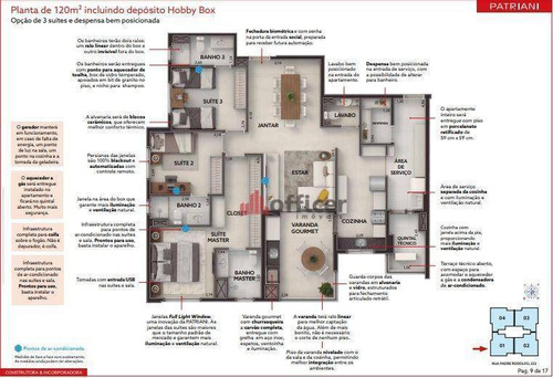 Imagem 8 de 11 de Apartamento Com 3 Dormitórios À Venda, 120 M² Por R$ 1.000.100,00 - Vila Ema - São José Dos Campos/sp - Ap0915