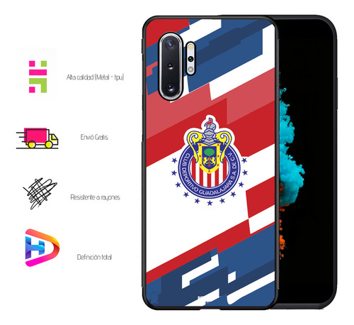 Funda Para Samsung Note 10 /10 Lite/10 Plus Chiivas Campeon Note 10 Plus Escudo Chiivas
