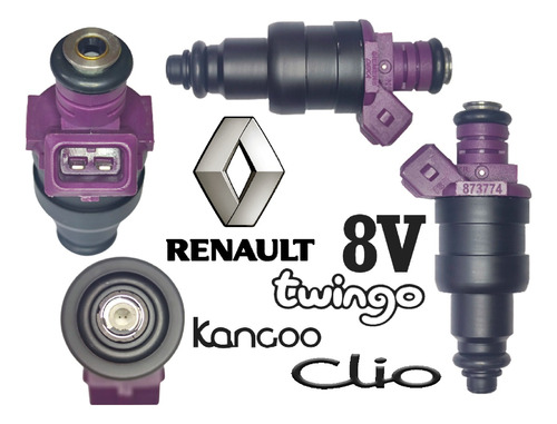 Inyector Gasolina Renault Twingo Clio Kangoo 8v
