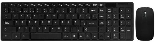 Combo Teclado Mouse Inalambrico Argom Negro Usb Arg-kb-7436