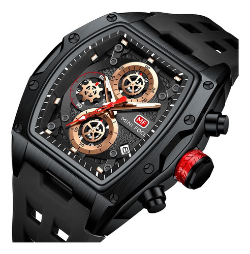 Relojes Para Hombres Reloj Tonneau De Esqueleto De Lujo Para