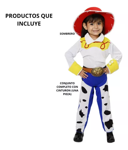 Disfraz Jessie De Toy Story Original Con Sombrero Para Niña Infantil