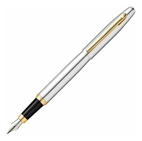 Pluma Fuente Sheaffer Vfm Chromo Detalles Dorados