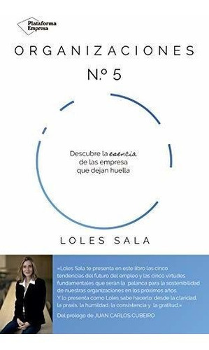 Organizaciones Nãâº5, De Sala, Loles. Plataforma Editorial, Tapa Blanda En Español