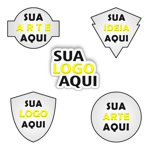 9 Apliques Patch Logo Emblema Personalizado P/tecido
