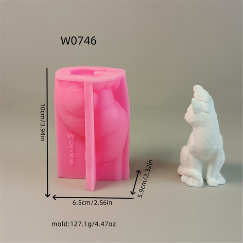 Moldes De Silicona Con Forma De Figura De Gato Para Vela De