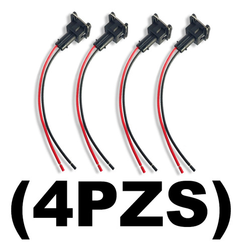 Pack De 4 Enchufes Inyector Gasolina Para Accent 1.3