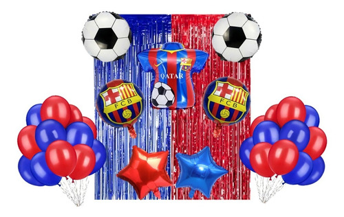 Set Globos Metalizados Barcelona Futbol Club